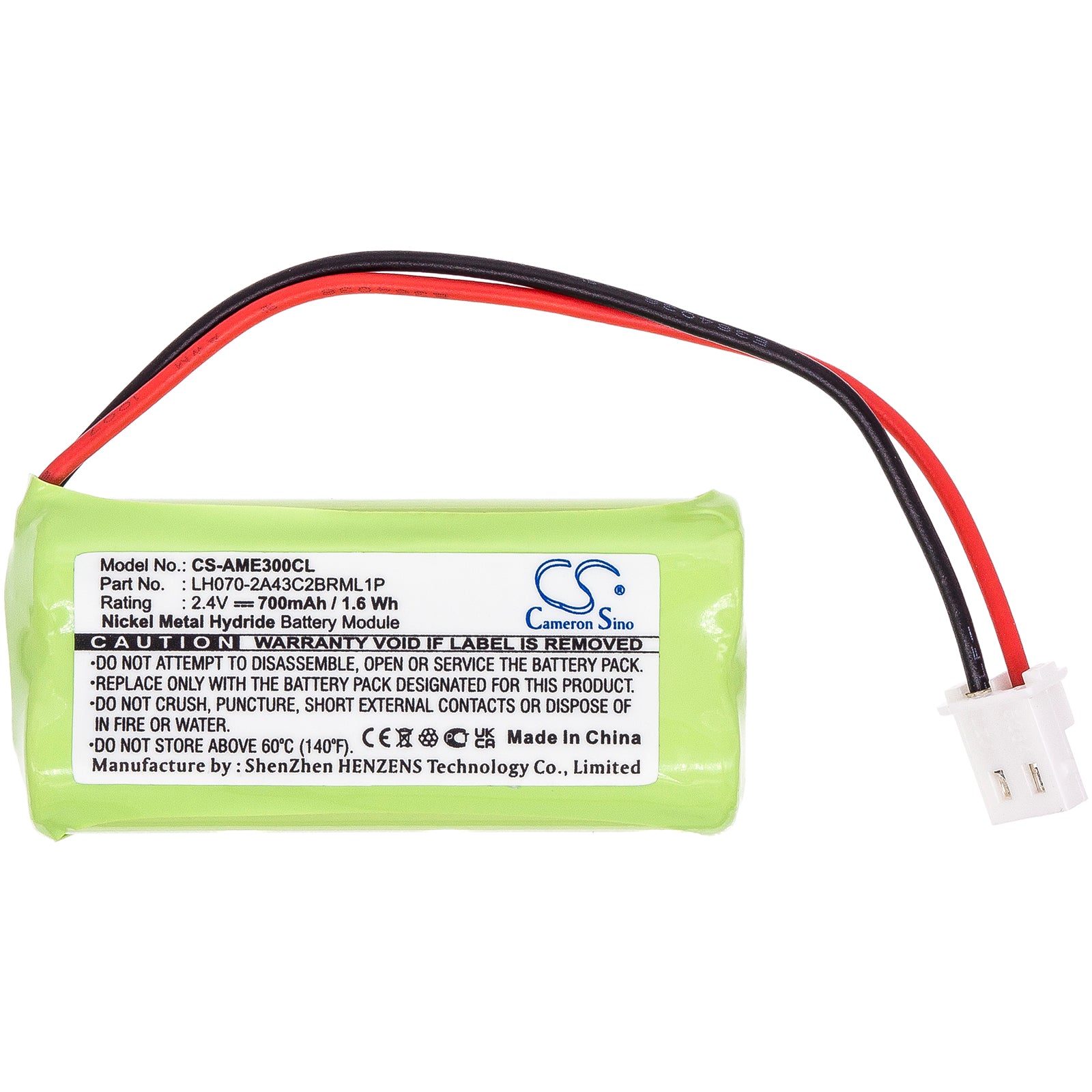 Battery for BT183342 At&t Cordless Phone - 2.4V