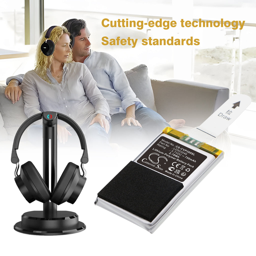 3.7V Battery for CGV Prelude 3 Wireless Headset