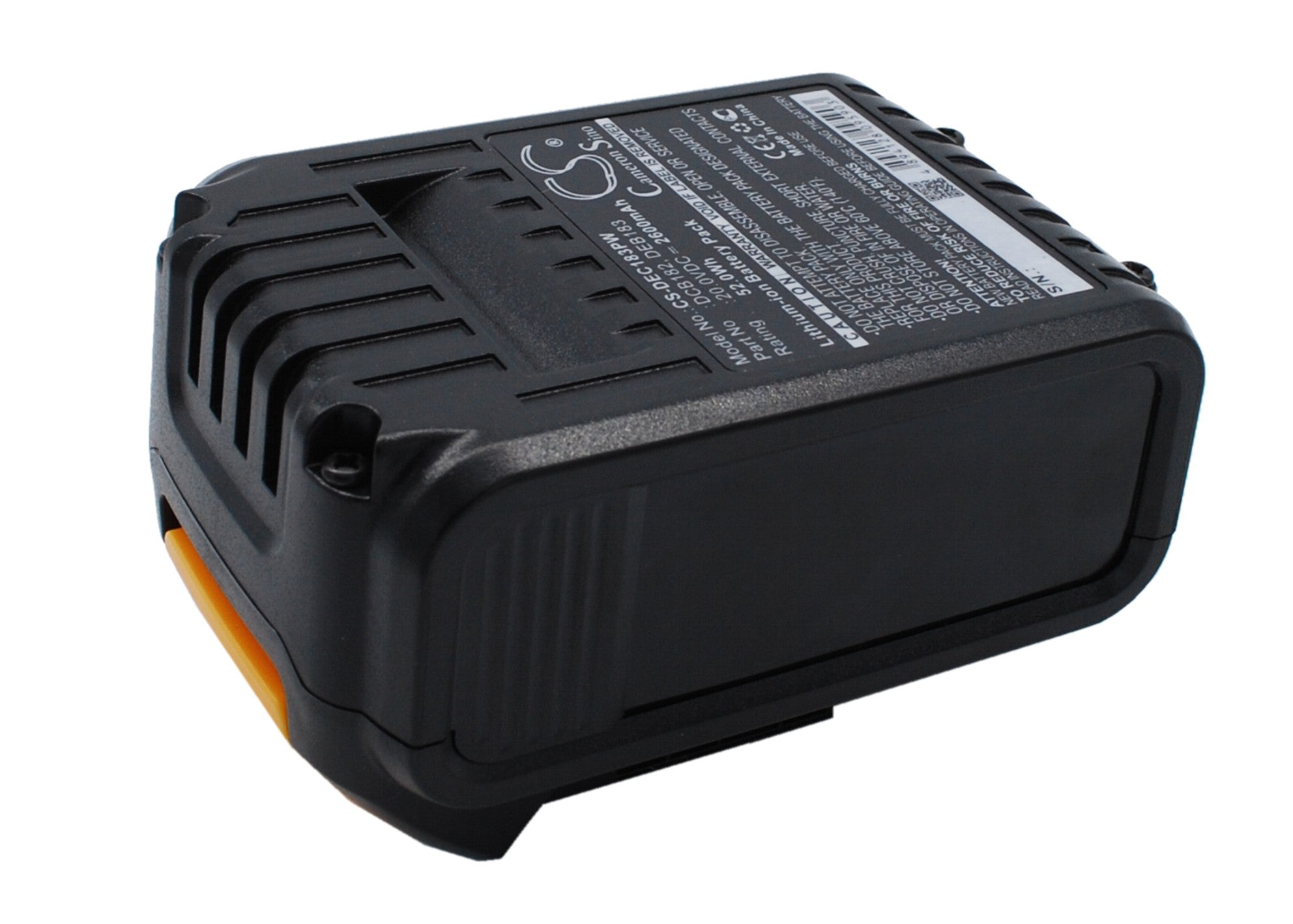 DCB201, DCB203, DCB204, DCB205, DCB206, DCB207 20V 2600mAh Battery for Dewalt Power Tools