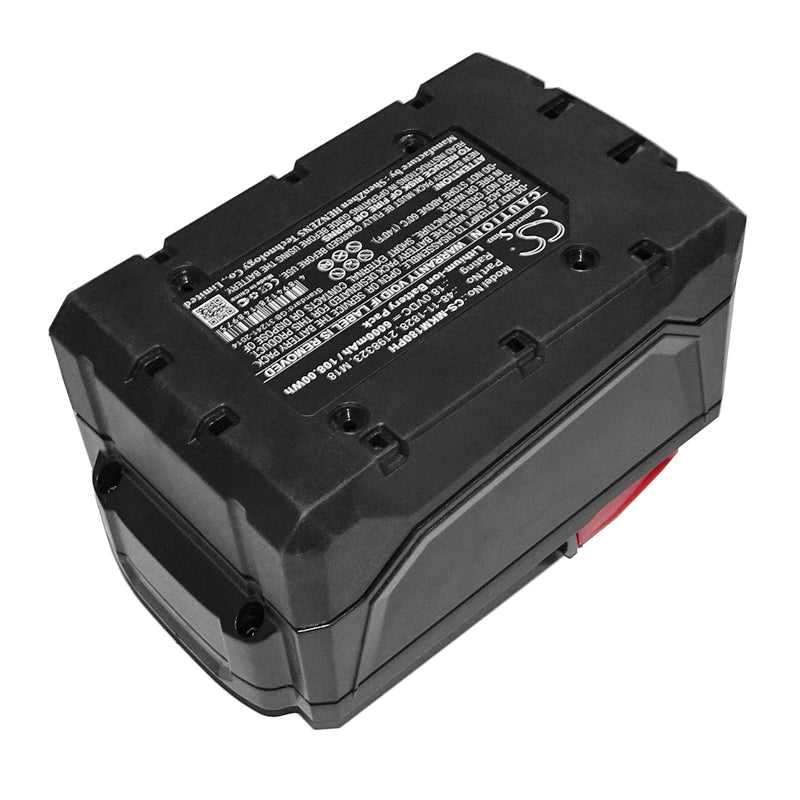 18V Battery for Milwaukee M18 18V Battery - 6000mAh