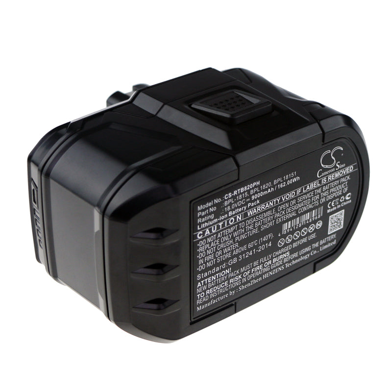 18V Battery - Ryobi P108, P107, P105, P104, P103, P102, P122